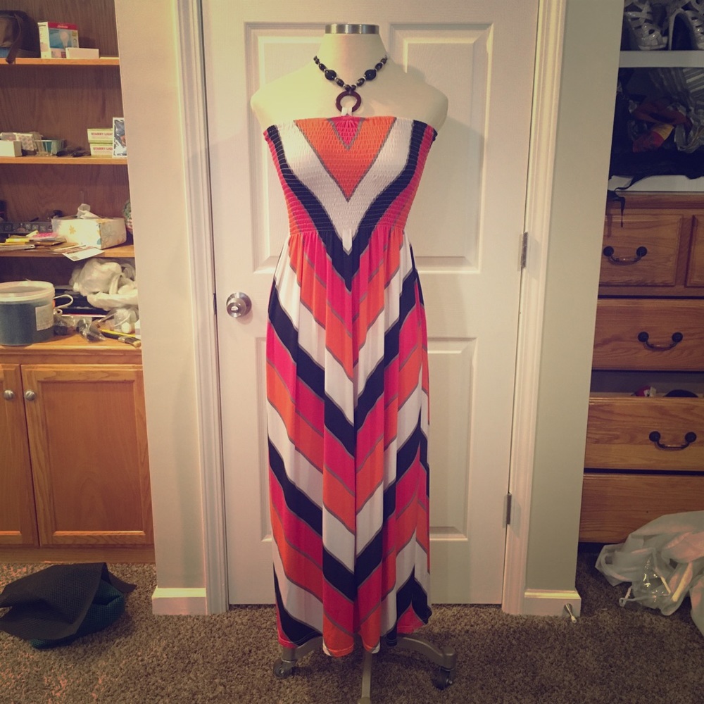 Long colorful dress